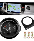 2 Inch 52mm 12V Fuel Gauge With E-1/2-F Pointer Dash, Universal 240-33 Ohm Gas Gauge Kit Includes Bracket And Nuts