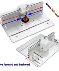 Badass Aluminum Router Table Insert Plate Sized At 9.45 By 7.87 Inches With Dual Mounting Holes For Smooth Adjustments