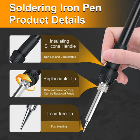 Cordless Soldering Iron Station For 20V Max Batteries With USB Type C Fast Heating Portable Soldering Tool For Electronics Repair