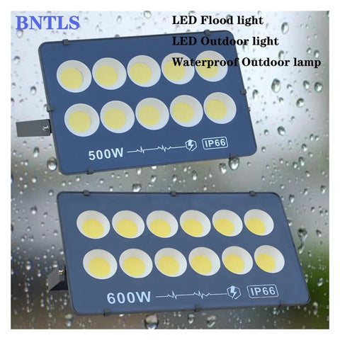 Ultra High Output Led Flood Light Heavy Duty Weather Proof Security Beacon Projector Bulb Beast Mode Cold White Beam 500W 600W outdoor lamps