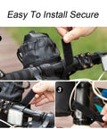 Insulated Bike Water Bottle Holder Bag With Phone Storage For Kids And Adults No Tool Needed Mount On Handlebar black
