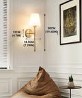 Peel And Stick Wireless Wall Sconces Set Of Two Battery Operated LED Lights With 10000mAh Battery Easy Install for bedroom decor