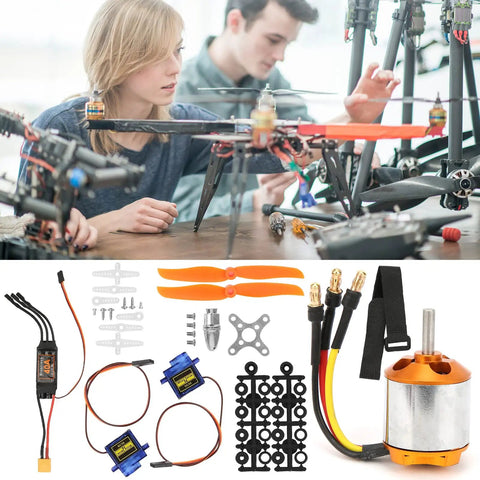 Ultra Lightweight RC Helicopter Motor and Propeller Kit With Brushless ESC And 9G Servo For High Performance Remote Control Aircraft
