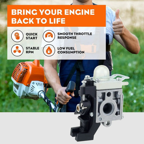 Echo SRM 225 Carburetor Replacement For Trimmer Weedeater Fits SRM 225 GT225 PAS 225 PE225 SHC225 PPF225 with trimmer