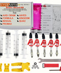 Universal DOT Fluid Hydraulic Brake Bleed Kit for Avid SRAM Code Juicy Elixir Formula Hayes Hope Quad Disc Systems, DIY tools