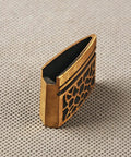 Side view of Top Notch Brass Habaki Collar Clip for Katana and Japanese Swords Keeps Tsuba Locked In Place And Your Blade Snug In The Saya