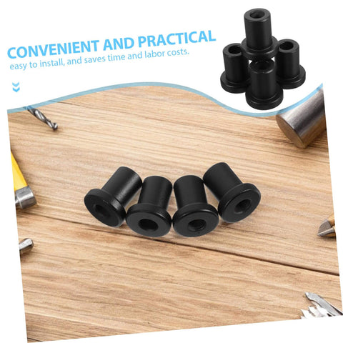 Heavy Duty Carbon Steel Barn Door Track Clamps Set 4 Pcs Spacers For Easy Installation Sliding Barn Door Hardware on wooden surface