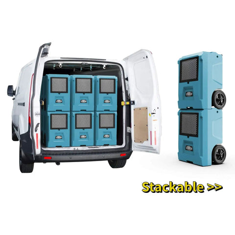 Commercial Grade Dehumidifier With 110 Pint Daily Capacity And Built In Condensate Pump For Large Basements Warehouses Garages And Gyms inside vehicle.