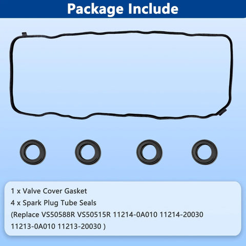 Package contents of Engine Valve Cover Gasket Set Kit Fits Honda Civic 2006-2015 1.8L, HR-V 2016-2022 1.8L, Acura ILX 2.0L 2013-2015