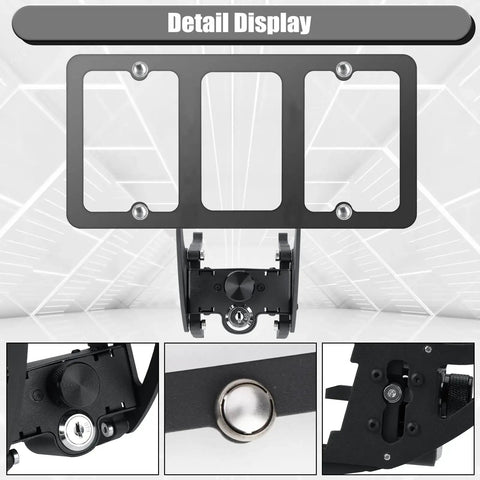 No Drill Front License Plate Holder For Tesla Model 3 And Model Y 2017 To 2024 With Safety Design No Adhesives Display