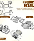 Mailbox Replacement Roller Catch Latch Kit With Screws Hardware DIY Friendly Easy Install Durable Roller Wheel Spring Door Catch multiple views