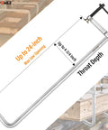 Heavy Duty Welding F Clamp 24 Inch Set With Max Jaw 24 Inch, Throat Depth Four And Three Quarters Inch, Steel Bar Forged for Strength