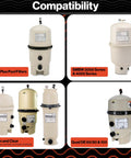 Six Pentair pool filter tanks: FNS Plus, SMBW 2000/4000, Clean and Clear CCPs, Quad DE 60/80/100