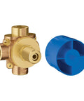 Three Way Diverter Rough In Valve With Inlet And Three Outlets ADA Compliant One Half Inch NPT CalGreen Ready StarLight Chrome
