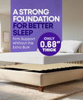 Top Notch Wood Queen Bed Slats Deliver No Hassle Mattress Support Without Adding Extra Height with 0.68-inch thickness.