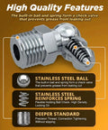 Vigruve Heavy Duty Grease Zerk Fittings Kit With 540pcs Galvanized Npt And Sae Metric Accessories Including Straight 45-90 Angled Nozzles Plus Caps And Wrench stainless steel spring fitting
