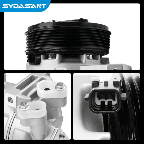 Top Grade AC Compressor Replacement For Nissan Altima And Rogue 2.5L Models 2007 To 2020 Vcs 14Ec Style close-up detail view