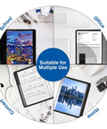 Pro Grade 30 Pocket Art Binder Portfolio With Clear Sleeve Protectors 9x12 Display Book for school, office, concert, home use.