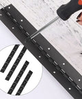Installation of Two Pack Heavy Duty Piano Hinges 18 Inch Black Stainless Steel Continuous Hinges with 0.05 Inch Thickness and 1.2 Inch Open Width