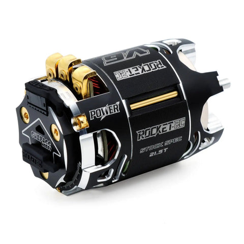 540 V6 Sensored Brushless RC Motor 21.5T For 1 By 10 Scale RC Racing Cars, Beefy Torque And Efficiency, 3.175mm Shaft