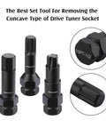 16 Piece Locking Lug Nut Master Key Set With Spline Star And Hex Keys displayed with focus on tool detail