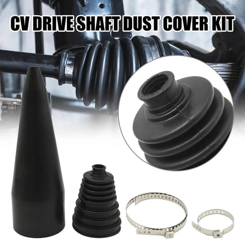 Universal Stretch Drive Shaft CV Boot Installation Cone Tool Kit for Easy Fit Replacement, heavy-duty rubber components