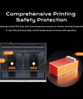 Comprehensive printing safety with dual sensors, Colorful 3D Printing System With 16 Color Multi Material Capacity For Q2 Q2C Printers