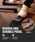 Rugged pedal of Electronic Drum Set With 4 Quiet Mesh Pads And 2 Pedals Portable Solid Build Bluetooth Ready