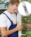 Heavy Duty Nylon Roller Wheels With Double Bearings For Smooth Gliding Sliding Screen Doors Plus Patio Entries Quick Fix Four Pack Replacement Hardware Set close-up on a door installation.