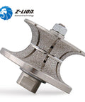 One And A Half Inch Full Bullnose Diamond Profiler Wheel Coarse Grit With Five Eighths Eleven Thread For Granite And Marble Countertop Edge Shaping V Shape Forty mm Wheel Fits Grinders