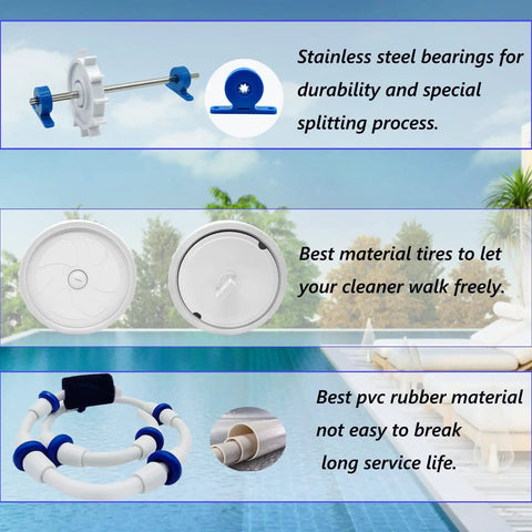 Pool Cleaner Rebuild Kit For Polaris 280 And 180 Series TankTrax BlackMax A49 parts, including bearings and tires