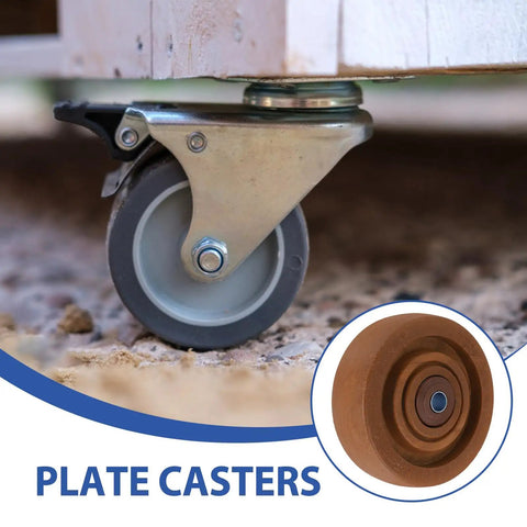 Heavy Duty 4 Inch Nylon Caster Wheel Replacement For Oven Rack And Freezer Cart, High Temperature Roller With Precision Bearing, Rock Solid Build, And Buttery Smooth Glide
