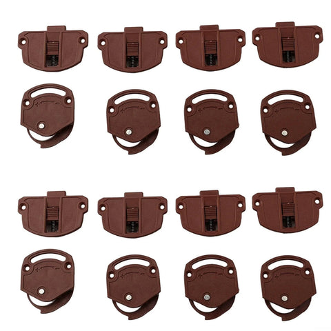 Nylon Sliding Door Rollers For Wardrobe Closet Doors With Slick Glide And Quiet Operation Durable Hardware Replacement Adjustable Wardrobe Door Wheels In Brown Perfect For 4 Or 8 Pairs Easy Install And Long Lasting Performance arranged in rows.