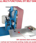 Heavy Duty Brushless Belt Sander And Polisher For Wood And Metal Vertical And Horizontal Bench Grinder With Kickass Steel Frame And 750W Motor Oomph For Slick Shop Smooth Finishes, compact design with 304 stainless steel workbench