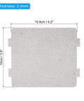 Microwave Waveguide Cover Replacement Mica Sheets 4.2 By 3.9 Inch 0.4 Mm Thick 8 Pack Heat Resistant Insulation for Microwave Oven