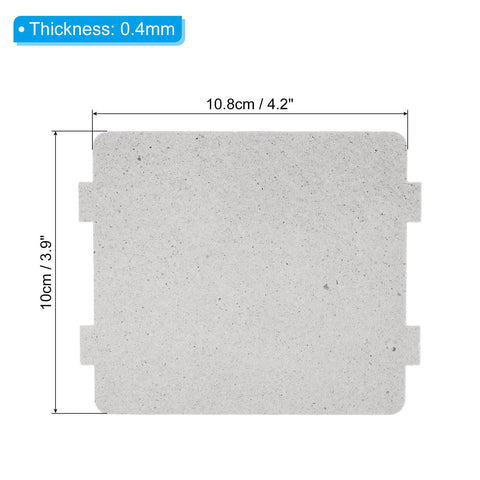 Microwave Waveguide Cover Replacement Mica Sheets 4.2 By 3.9 Inch 0.4 Mm Thick 8 Pack Heat Resistant Insulation for Microwave Oven