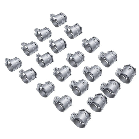 Top Shelf Twenty Pack Of 3/4 Inch Zinc Alloy Squeeze Connector Conduit Fittings for flexible wiring and junction box hookups.
