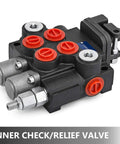Heavy Duty Dual Spool Hydraulic Joystick Valve For Double Acting Cylinders With 11 GPM Flow And 3600 PSI Range