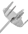 Hella Sharp Stainless Steel Meat Fork Pork Puller Tool With Upgraded Ultra Tough Tines For No Sweat Beef Chicken And Brisket Shredding Dishwasher Safe Barbecue Grill Essential close-up of sharp tines.