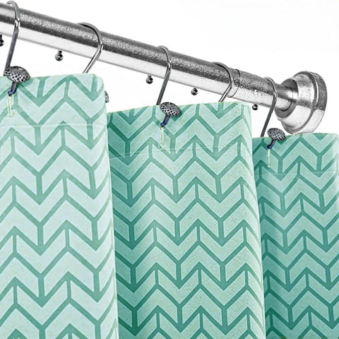Adjustable Stainless Steel Shower Curtain Rod 1 Inch Diameter Extends From 50 To 86 Inches, Spring Tension Design, No Tools Needed