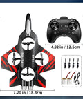 Foam RC Airplane With Colorful Lights For Kids And Adults, 360 Flip Stunts, Stable Hover, Easy Remote, EPP Foam Gift