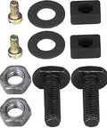 Heavy Duty 4 Inch Lock Down Vise for Milling and Drilling, mounting hardware with bolts, nuts, washers, inserts visible