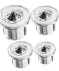 Stainless Steel Dowel Pin Set Five Pack With Dowel Center Transfer Plugs In 6Mm 8Mm 10Mm And 12Mm For Precise Hole Alignment