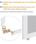 2 Pack Sliding Screen Door Corner Rollers With 1 Inch Outer Diameter Concave Replacement Insert Rollers For 45 Degree Door Frames Heavy Duty All Metal Die Cast Construction To Keep Doors On Track And Improve Longevity on screen door