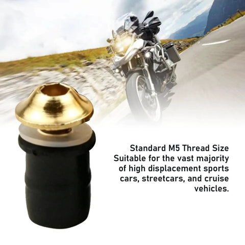 Lightweight CNC Aluminum Motorcycle Fairing Bolt Screw Kit M5 x 10mm for Fast Nimble Rides, 10 Pieces in Black and Gold Finish, Ultra Durable, Corrosion Resistant Mounting Hardware Set, gold M5 thread fairing bolt on motorcycle