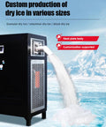 Heavy Duty Commercial Dry Ice Pellet Machine Automatic CO2 Granulator For Pro Workshop Blasting And Mold Repair with dry ice output.