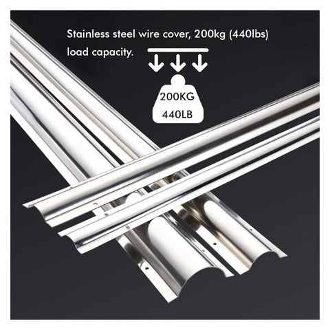 Heavy Duty Stainless Steel Cable Cover Protector Built Tough For Heavy Foot Traffic With Slick Rounded Edges To Sidestep Snags And Lock Down Neat Cable Layouts Daily, 200kg capacity.