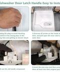 Installation steps for Black Replacement Dishwasher Door Latch Handle For Quiet Series 200 And 300 Dishwashers Fits Maytag.