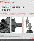 Turbocharger wastegate actuator collage: close-up electrical connector, side view, and mounting bolt assembly