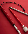 Graphite Cane With Rolling Marshmallow Tip, Lightweight Yet Stronger Than Aluminum, Foldable Shaft, Shock Absorbing Handle